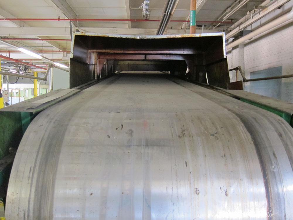 Used Sandvik Model SST stainless steel belt flaker with 55"  wide x 40' long belt.  Last used to cool asphalt used as backing on roofing paper.  Originally installed mid 1980’s, belt was last replace...