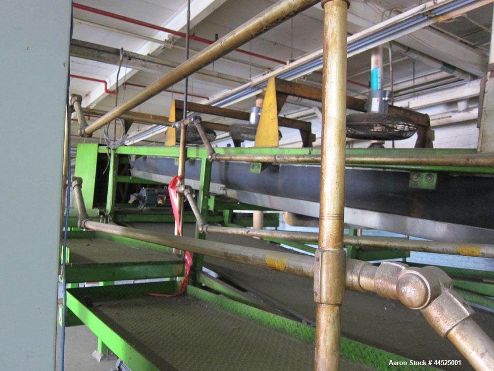 Used Sandvik Model SST stainless steel belt flaker with 55"  wide x 40' long belt.  Last used to cool asphalt used as backing on roofing paper.  Originally installed mid 1980’s, belt was last replace...