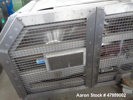 Used Sandvik 1000mm Wide x 10,000mm Long Stainless Steel Inclined Belt Cooler. Approximately 1950kg/hr throughput capacity. Belt is driven by a 0.30/3 kw, 144/1440 rpm, 415 volt motor through a renol...