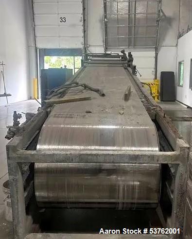 Used Sandvik Belt Flaker Cooler/Dryer – 32” x 34’, Stainless Steel, 24’ Cooling Area