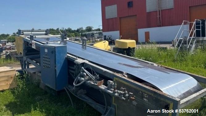 Used Sandvik Belt Flaker Cooler/Dryer – 32” x 34’, Stainless Steel, 24’ Cooling Area