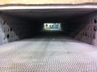 Used Gruenberg Conveyor Oven, Model 2MM65H187. Max. temp. 650 Degrees F, operating temp. 650 Degrees F. Electric heat, 460V/30/60Hz, horizontal air circulation. Heat rating 42 kW per module, 84 kW ov...