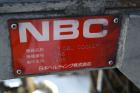 Used NBC Double Belt Cooler, Model DR. (2) 17-3/4