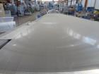 Used Sandvik 1000mm Wide x 10,000mm Long Stainless Steel Inclined Belt Cooler. Approximately 1950kg/hr throughput capacity. Belt is driven by a 0.30/3 kw, 144/1440 rpm, 415 volt motor through a renol...