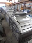 Used Sandvik 1000mm Wide x 10,000mm Long Stainless Steel Inclined Belt Cooler. Approximately 1950kg/hr throughput capacity. Belt is driven by a 0.30/3 kw, 144/1440 rpm, 415 volt motor through a renol...