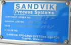 Used Sandvik Belt Cooler, 316 Stainless Steel. 12