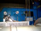 Used Scolari Flatbed Dryer, model A44CK, 10' wide x 48' long. Rated 600,000 K cal/hour. Dryer uses a leveling auger to distribute the material evenly to both ends of the dryer. Volts 480, Hz 60. Year...