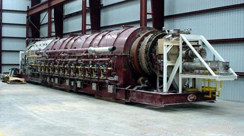 Used A.J. Sackett Calciner. 6' Diameter X 59' overall length molecular sieve rotary calciner, 1500 deg F. Furnace area 6' diameter X 32' long, Cooler area 6' diameter X 13' 6" long. Calciner shell an...