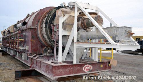 Used A.J. Sackett Calciner. 6' Diameter X 59' overall length molecular sieve rotary calciner, 1500 deg F. Furnace area 6' diameter X 32' long, Cooler area 6' diameter X 13' 6" long. Calciner shell an...