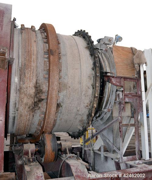 Used A.J. Sackett Calciner. 6' Diameter X 59' overall length molecular sieve rotary calciner, 1500 deg F. Furnace area 6' diameter X 32' long, Cooler area 6' diameter X 13' 6" long. Calciner shell an...