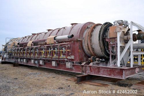 Used A.J. Sackett Calciner. 6' Diameter X 59' overall length molecular sieve rotary calciner, 1500 deg F. Furnace area 6' diameter X 32' long, Cooler area 6' diameter X 13' 6" long. Calciner shell an...