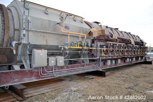 Used A.J. Sackett Calciner. 6' Diameter X 59' overall length molecular sieve rotary calciner, 1500 deg F. Furnace area 6' diameter X 32' long, Cooler area 6' diameter X 13' 6" long. Calciner shell an...