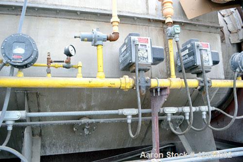 Used A.J. Sackett Calciner. 6' Diameter X 59' overall length molecular sieve rotary calciner, 1500 deg F. Furnace area 6' diameter X 32' long, Cooler area 6' diameter X 13' 6" long. Calciner shell an...