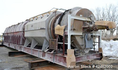 Used- A.J. Sackett Calciner. 6' Diameter X 59' overall length molecular sieve rotary calciner, 1500 deg F. Furnace area 6' d...