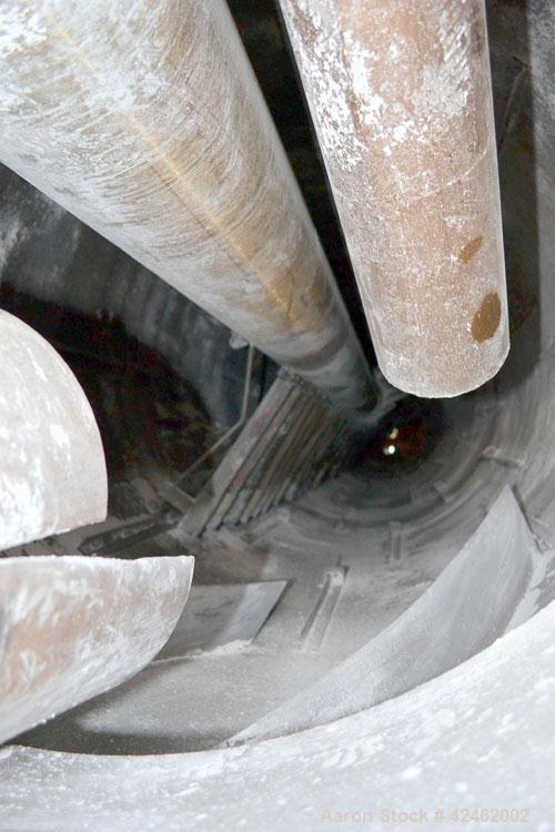 Used A.J. Sackett Calciner. 6' Diameter X 59' overall length molecular sieve rotary calciner, 1500 deg F. Furnace area 6' diameter X 32' long, Cooler area 6' diameter X 13' 6" long. Calciner shell an...