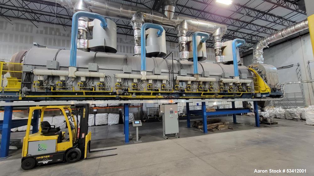 Lochhead-Haggerty Gas Fired Calciner Rotary Kiln, 316L Stainless Steel.