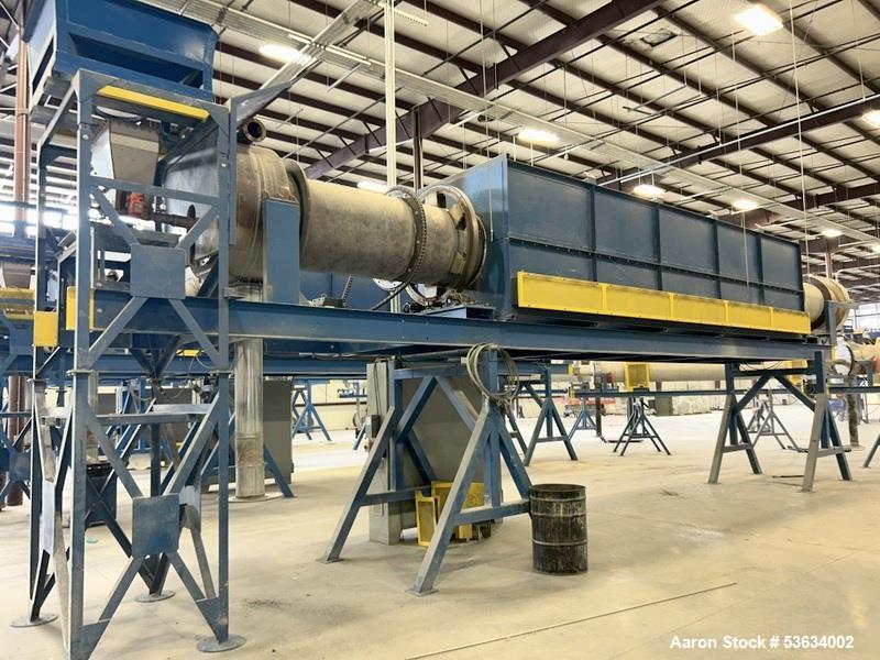 Used Thermal Processing Solutions, 36 inch diameter Indirectly Heated Electric Rotary Calciner with 24" diameter X 21-0" Convective Rotary Cooler. The Calciner is approximately 36" diameter X 25 heat...