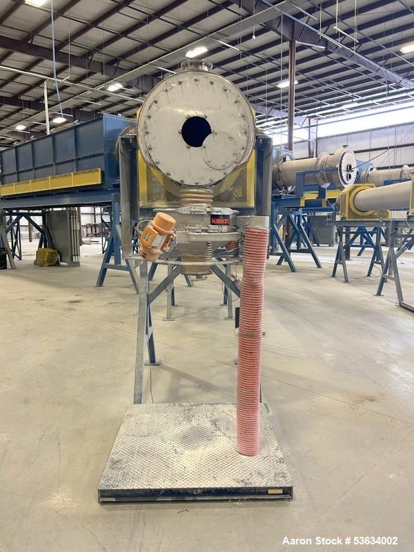 Used Thermal Processing Solutions, 36 inch diameter Indirectly Heated Electric Rotary Calciner with 24" diameter X 21-0" Convective Rotary Cooler. The Calciner is approximately 36" diameter X 25 heat...