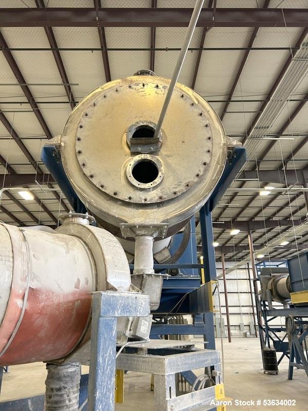 Used Thermal Processing Solutions, 36 inch diameter Indirectly Heated Electric Rotary Calciner with 24" diameter X 21-0" Convective Rotary Cooler. The Calciner is approximately 36" diameter X 25 heat...