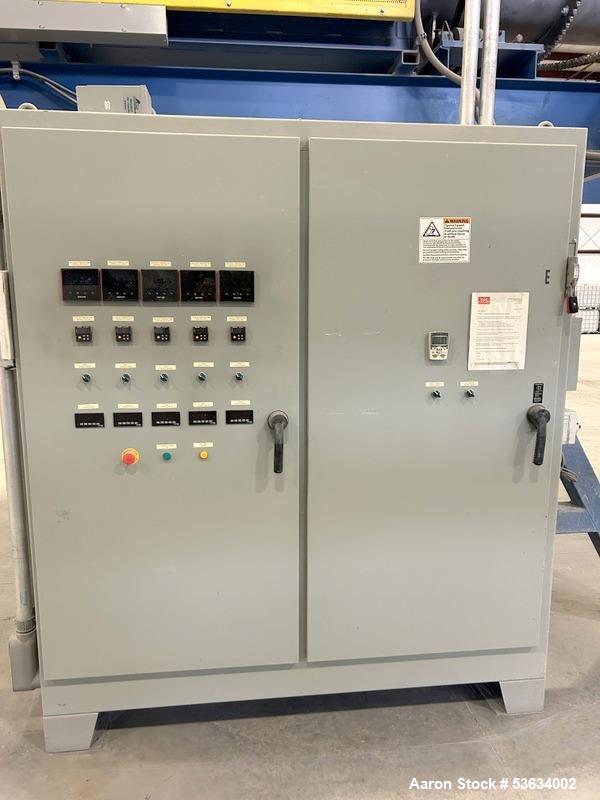 Used Thermal Processing Solutions, 36 inch diameter Indirectly Heated Electric Rotary Calciner with 24" diameter X 21-0" Convective Rotary Cooler. The Calciner is approximately 36" diameter X 25 heat...