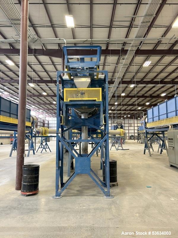 Used Thermal Processing Solutions, 36 inch diameter Indirectly Heated Electric Rotary Calciner with 24" diameter X 21-0" Convective Rotary Cooler. The Calciner is approximately 36" diameter X 25 heat...