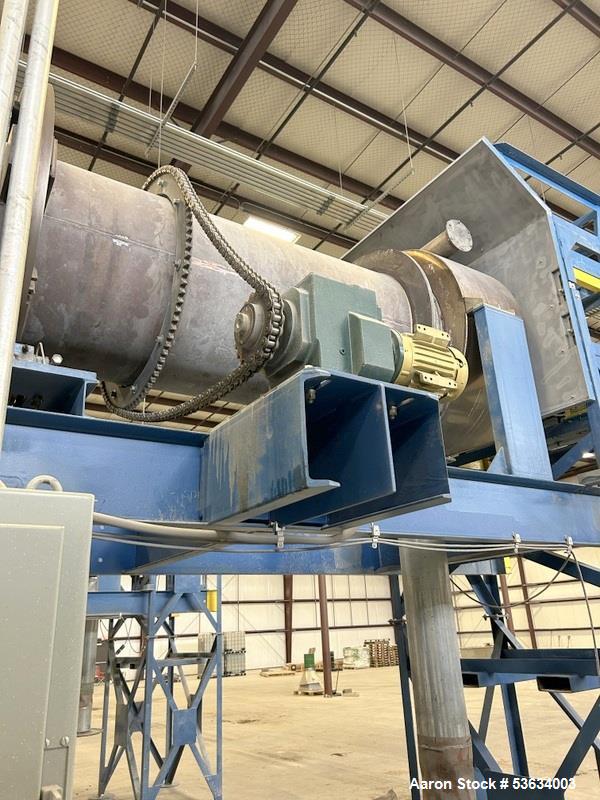 Used Thermal Processing Solutions, 36 inch diameter Indirectly Heated Electric Rotary Calciner with 24" diameter X 21-0" Convective Rotary Cooler. The Calciner is approximately 36" diameter X 25 heat...