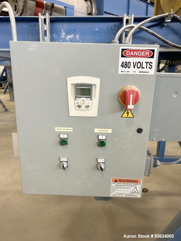 Used Thermal Processing Solutions, 36 inch diameter Indirectly Heated Electric Rotary Calciner with 24" diameter X 21-0" Convective Rotary Cooler. The Calciner is approximately 36" diameter X 25 heat...