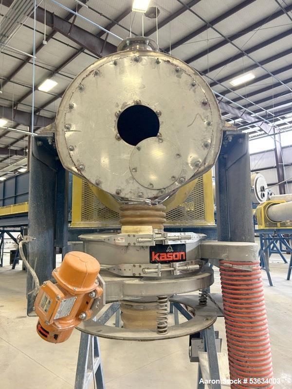 Used Thermal Processing Solutions, 36 inch diameter Indirectly Heated Electric Rotary Calciner with 24" diameter X 21-0" Convective Rotary Cooler. The Calciner is approximately 36" diameter X 25 heat...