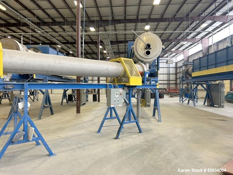 Used Thermal Processing Solutions, 36 inch diameter Indirectly Heated Electric Rotary Calciner with 24" diameter X 21-0" Convective Rotary Cooler. The Calciner is approximately 36" diameter X 25 heat...