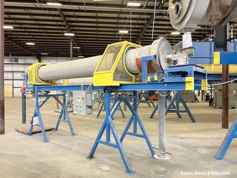 Used Thermal Processing Solutions, 36 inch diameter Indirectly Heated Electric Rotary Calciner with 24" diameter X 21-0" Convective Rotary Cooler. The Calciner is approximately 36" diameter X 25 heat...