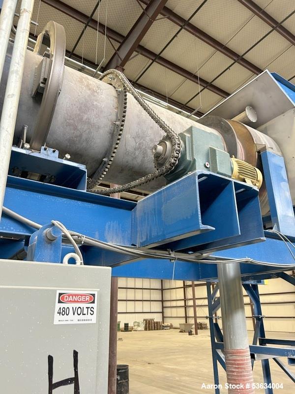 Used Thermal Processing Solutions, 36 inch diameter Indirectly Heated Electric Rotary Calciner with 24" diameter X 21-0" Convective Rotary Cooler. The Calciner is approximately 36" diameter X 25 heat...