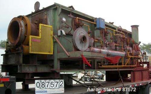 USED: Flinn and Dreffein Engineering Company rotary calciner furnace. 24" diameter x 22' long HT alloy retort tube, RA330 stainless steel. Temperature range to approximately 1800 degrees F. 3 zones, ...