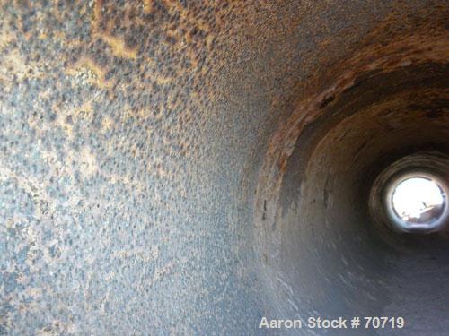 Used American Gas Furnace Rotary Calciner, Model 278 Heating Machine. 18" diameter x 14' long titanium T40 tube. Temp range 500 to 1500 Degrees F. 2 zone gas fired, approximately 600 cubic feet per h...