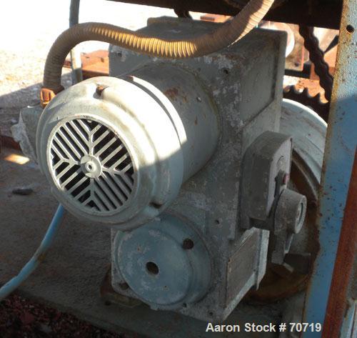 Used American Gas Furnace Rotary Calciner, Model 278 Heating Machine. 18" diameter x 14' long titanium T40 tube. Temp range 500 to 1500 Degrees F. 2 zone gas fired, approximately 600 cubic feet per h...