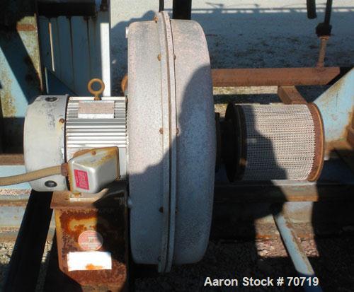 Used American Gas Furnace Rotary Calciner, Model 278 Heating Machine. 18" diameter x 14' long titanium T40 tube. Temp range 500 to 1500 Degrees F. 2 zone gas fired, approximately 600 cubic feet per h...