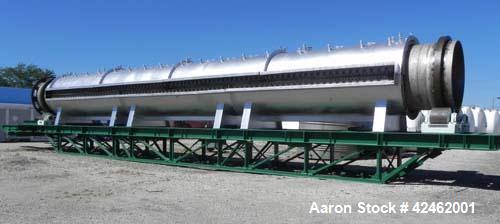 Reconditioned- Bartlett Snow / CE Raymond Rotary Calciner, 316L Stainless Steel. Maximum load of 17,000 pounds, nominal working load 13,000 pounds. 72" Diameter x 816" long tube. Approximately 58' lo...