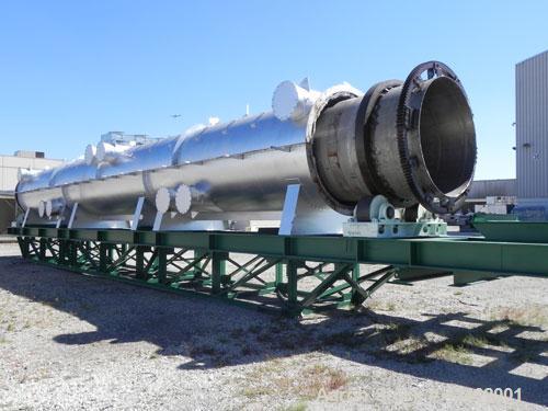 Reconditioned- Bartlett Snow / CE Raymond Rotary Calciner, 316L Stainless Steel. Maximum load of 17,000 pounds, nominal working load 13,000 pounds. 72" Diameter x 816" long tube. Approximately 58' lo...