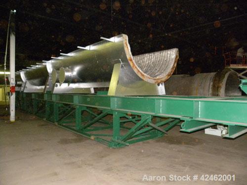 Reconditioned- Bartlett Snow / CE Raymond Rotary Calciner, 316L Stainless Steel. Maximum load of 17,000 pounds, nominal working load 13,000 pounds. 72" Diameter x 816" long tube. Approximately 58' lo...