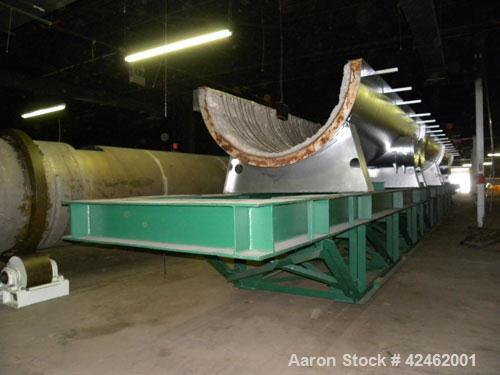 Reconditioned- Bartlett Snow / CE Raymond Rotary Calciner, 316L Stainless Steel. Maximum load of 17,000 pounds, nominal working load 13,000 pounds. 72" Diameter x 816" long tube. Approximately 58' lo...