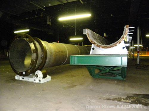 Reconditioned- Bartlett Snow / CE Raymond Rotary Calciner, 316L Stainless Steel. Maximum load of 17,000 pounds, nominal working load 13,000 pounds. 72" Diameter x 816" long tube. Approximately 58' lo...