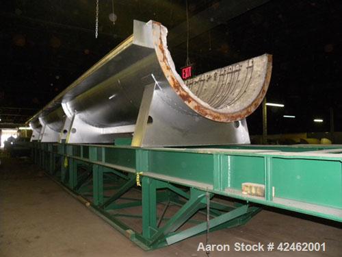 Reconditioned- Bartlett Snow / CE Raymond Rotary Calciner, 316L Stainless Steel. Maximum load of 17,000 pounds, nominal working load 13,000 pounds. 72" Diameter x 816" long tube. Approximately 58' lo...