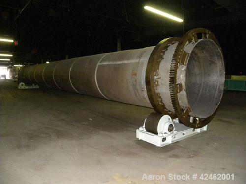 Reconditioned- Bartlett Snow / CE Raymond Rotary Calciner, 316L Stainless Steel. Maximum load of 17,000 pounds, nominal working load 13,000 pounds. 72" Diameter x 816" long tube. Approximately 58' lo...