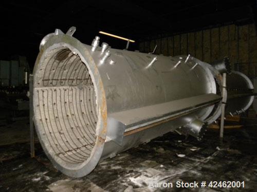 Reconditioned- Bartlett Snow / CE Raymond Rotary Calciner, 316L Stainless Steel. Maximum load of 17,000 pounds, nominal working load 13,000 pounds. 72" Diameter x 816" long tube. Approximately 58' lo...