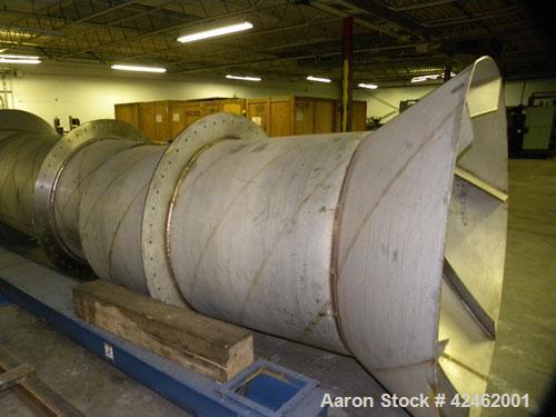 Reconditioned- Bartlett Snow / CE Raymond Rotary Calciner, 316L Stainless Steel. Maximum load of 17,000 pounds, nominal working load 13,000 pounds. 72" Diameter x 816" long tube. Approximately 58' lo...