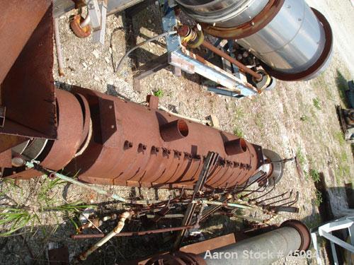Used- Bartlett Snow Laboratory Calciner. Refractory lined tube 6-1/2" diameter x 7' long. Gas fired. 1/4 hp feed screw drive...