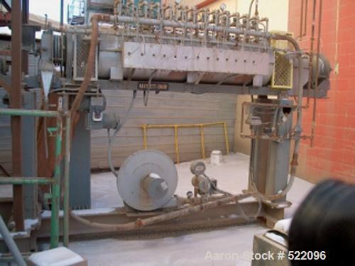 USED: Bartlett Snow rotary calciner, 6-1/2" diameter x 11'3" long.3 piece tube constructed of ACI MM type 2 alloy (24% Cr - 12% Ni),1900 deg F temp rating, 316 stainless steel screw feeder and hopper...