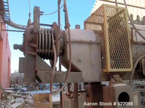 USED: Bartlett Snow rotary calciner, 6-1/2" diameter x 11'3" long.3 piece tube constructed of ACI MM type 2 alloy (24% Cr - 12% Ni),1900 deg F temp rating, 316 stainless steel screw feeder and hopper...