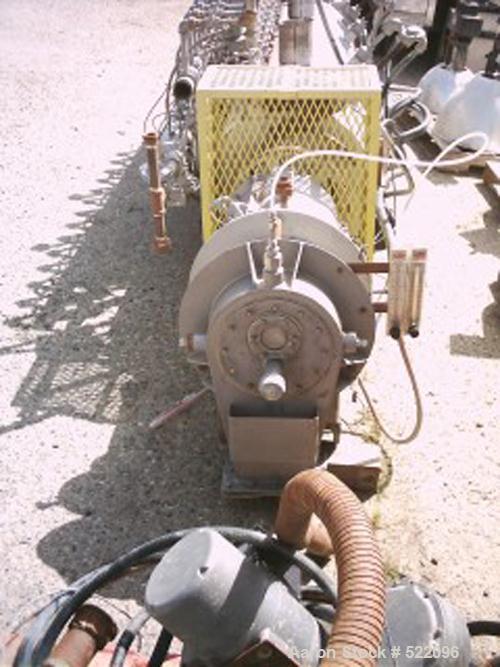 USED: Bartlett Snow rotary calciner, 6-1/2" diameter x 11'3" long.3 piece tube constructed of ACI MM type 2 alloy (24% Cr - 12% Ni),1900 deg F temp rating, 316 stainless steel screw feeder and hopper...