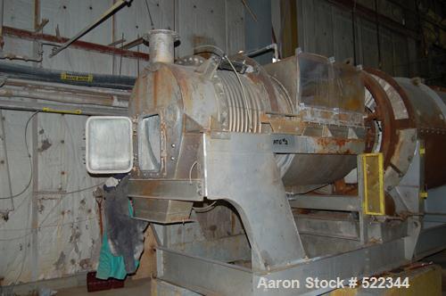 USED: Bartlett Snow indirect gas fired rotary calciner. 30" diameter x 31' overall length two zone 14' brick lined furnace. Bolt-in 15' retort tube for heated zones: cast tube, 1" wall, 26 percent ch...