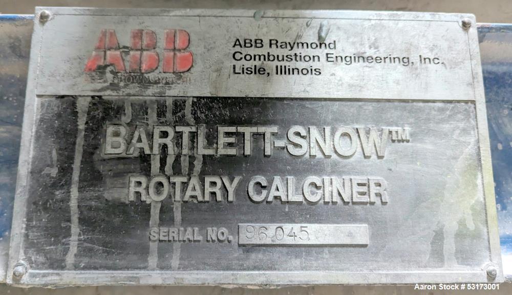 Bartlett-Snow 36" Diameter x 31.5' Long Rotary Calciner